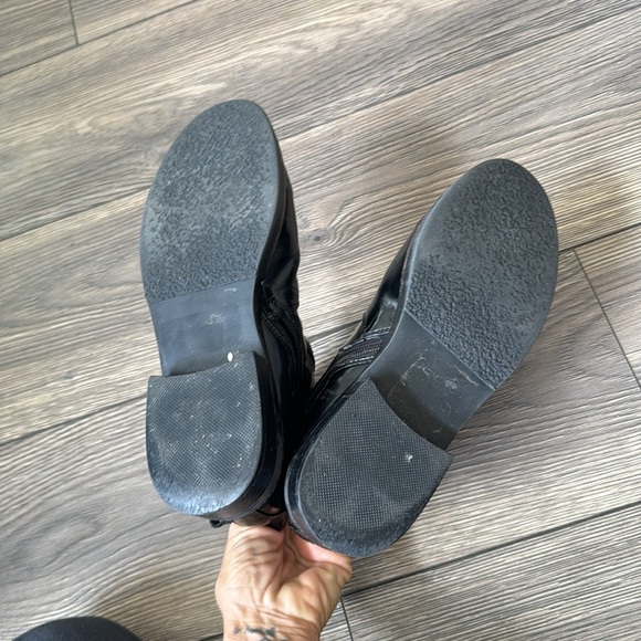 Black Jeffery Campbell crocodile embossed leather boots size 8 - Picture 12 of 13